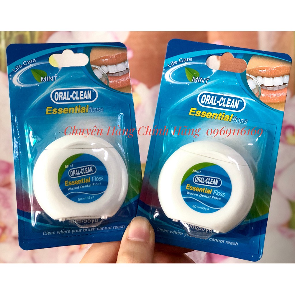 Chỉ nha khoa Oral-Clean dài 50m/cuộn - vệ sinh răng miệng