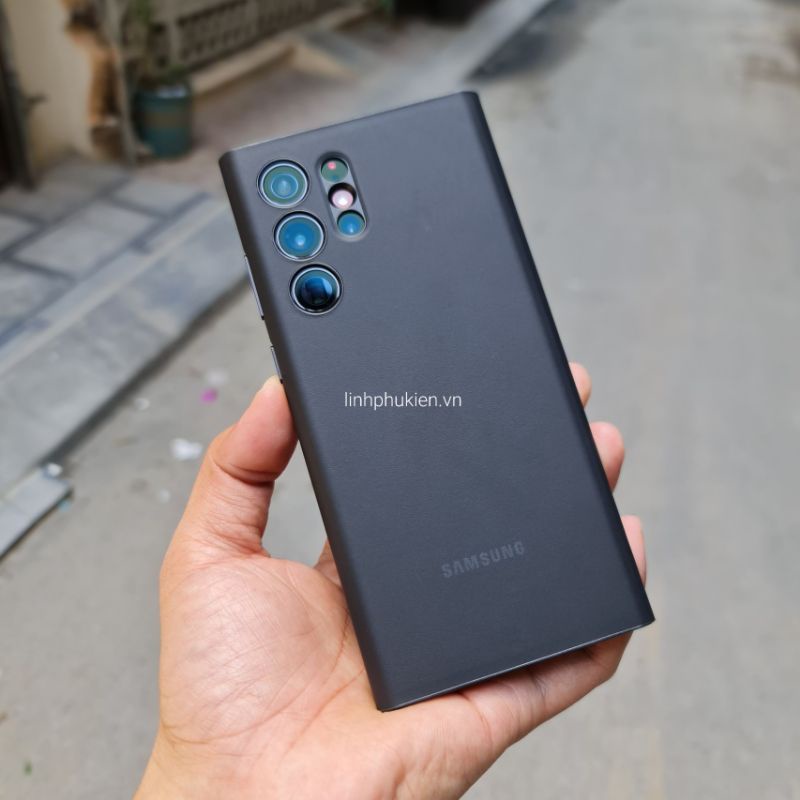 Bao da Samsung Galaxy S22 / S22 Plus / S22 Ultra Smart Clear View Cover - Hàng chính hãng