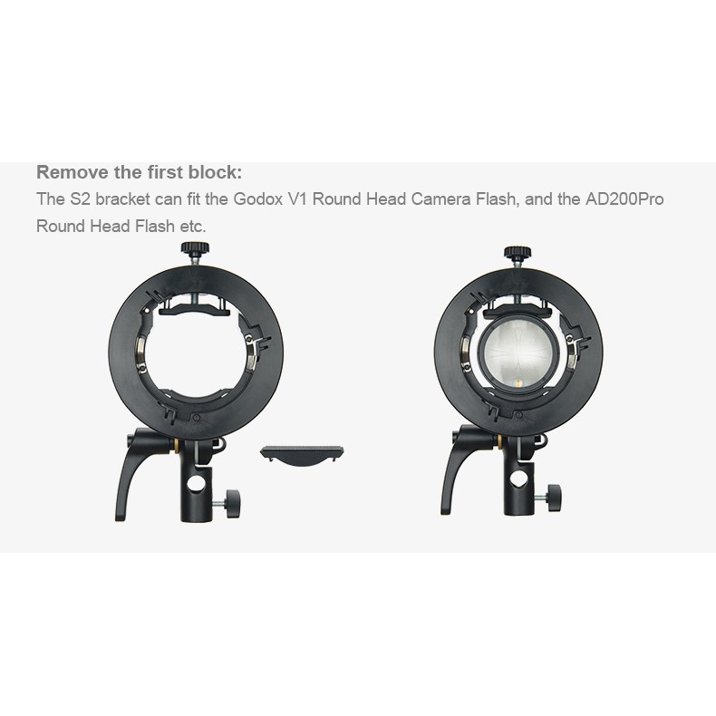 Godox S2 Speedlite Bracket for Bowens