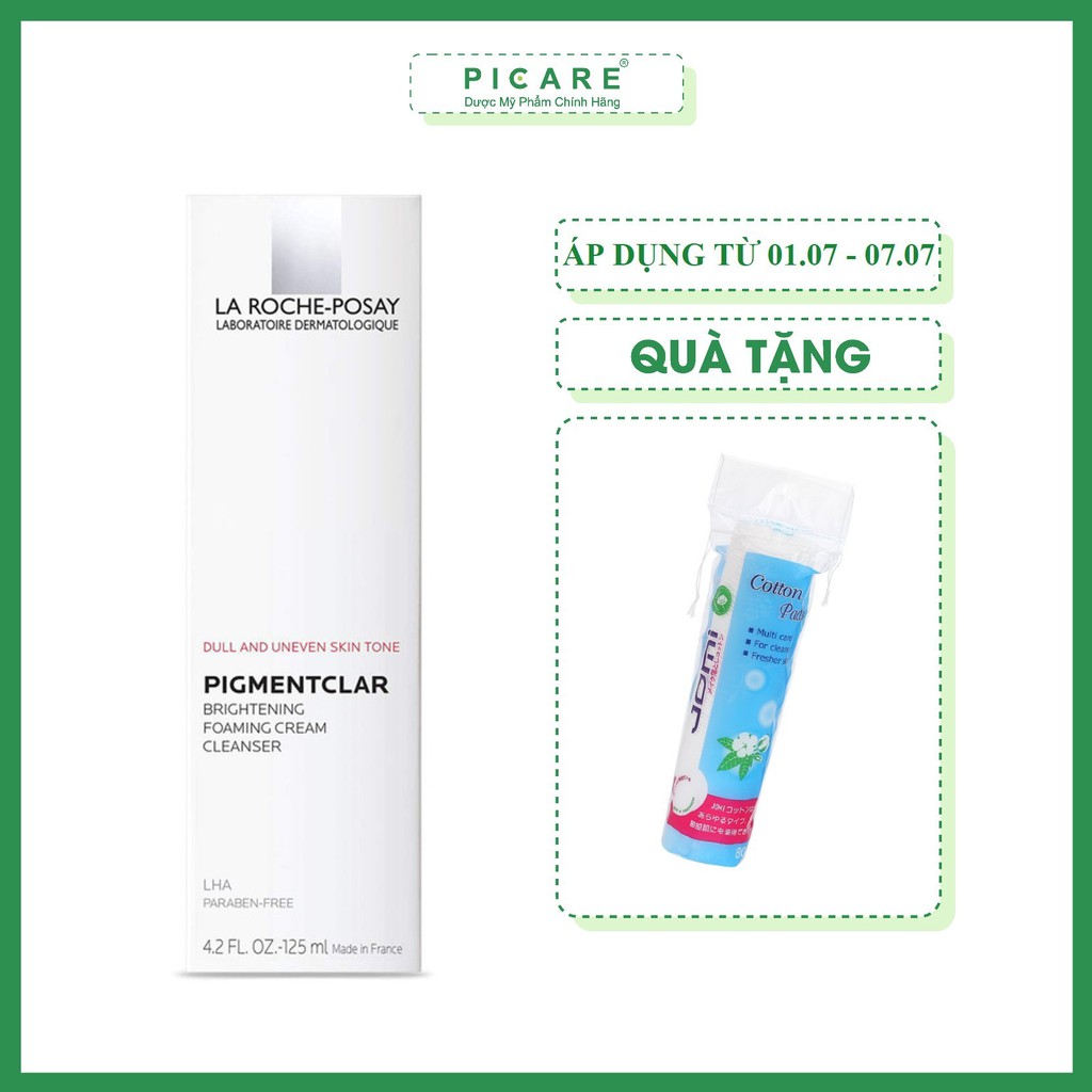 Sữa rửa mặt tạo bọt trắng da La Roche Posay Pigmentclar Brightening Foaming Cleanser 125ml