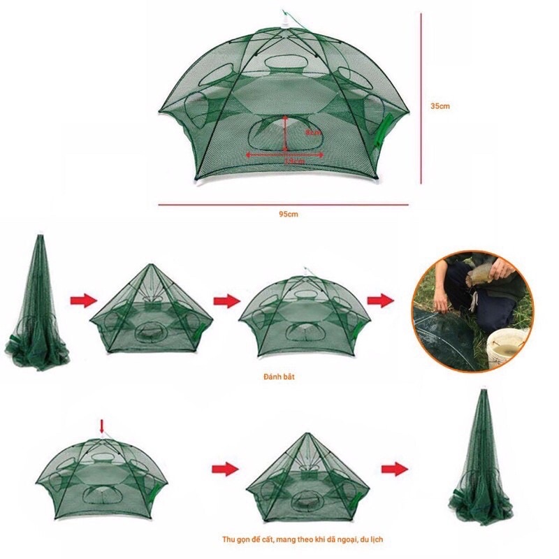 Lồng Ô Bát Quái 4 6 8 12 16 Cửa Hàng Chuẩn Siêu bền