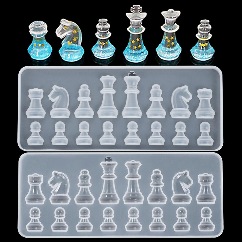 Khuôn Làm Bánh Hình Quân Cờ Vua Độc Đáo|Khuôn Silicon Làm Kẹo Đường Trang Sức