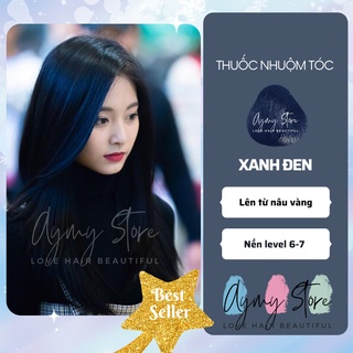 Thuốc nhuộm tóc XANH ĐEN, XANH THAN, XANH DƯƠNG ĐEN không tẩy giá rẻ AYMY