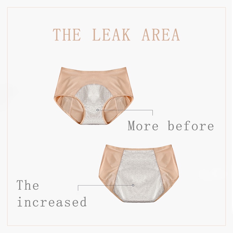 AOFEIQIKE Quần lót sinh lý lưng cao chống tràn thoải mái size L-6XL dành cho nữ