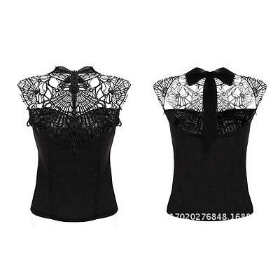 ☛☏❤Women's Sexy Lace Floral Party Short Bodycon Tops Crop Tops T-Shirt Blouse M-XL | BigBuy360 - bigbuy360.vn