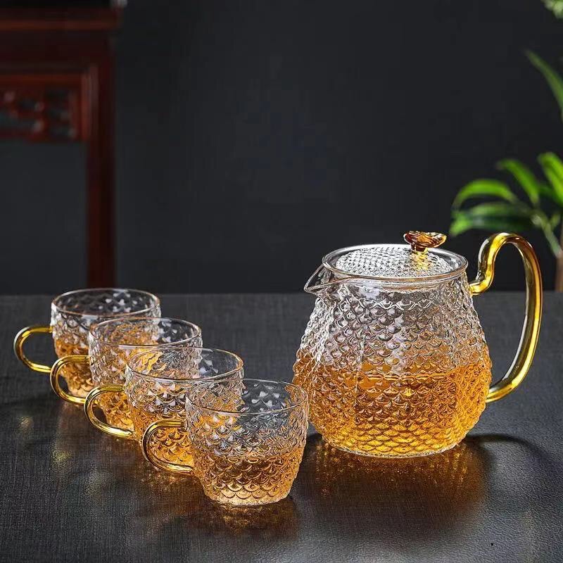 Set ấm chén thuỷ tinh(1 ấm + 6 chén)