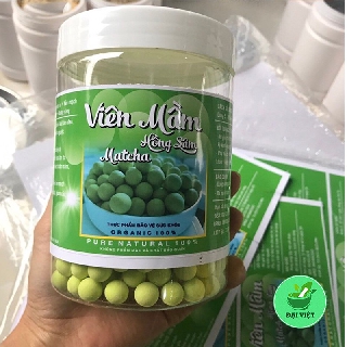 [Hộp 500gr] Viên mầm đậu nành hồng sâm matcha tăng vòng 1, đẹp da, tăng sinh lý nữ có giấy chứng nhận ATTP - DV937