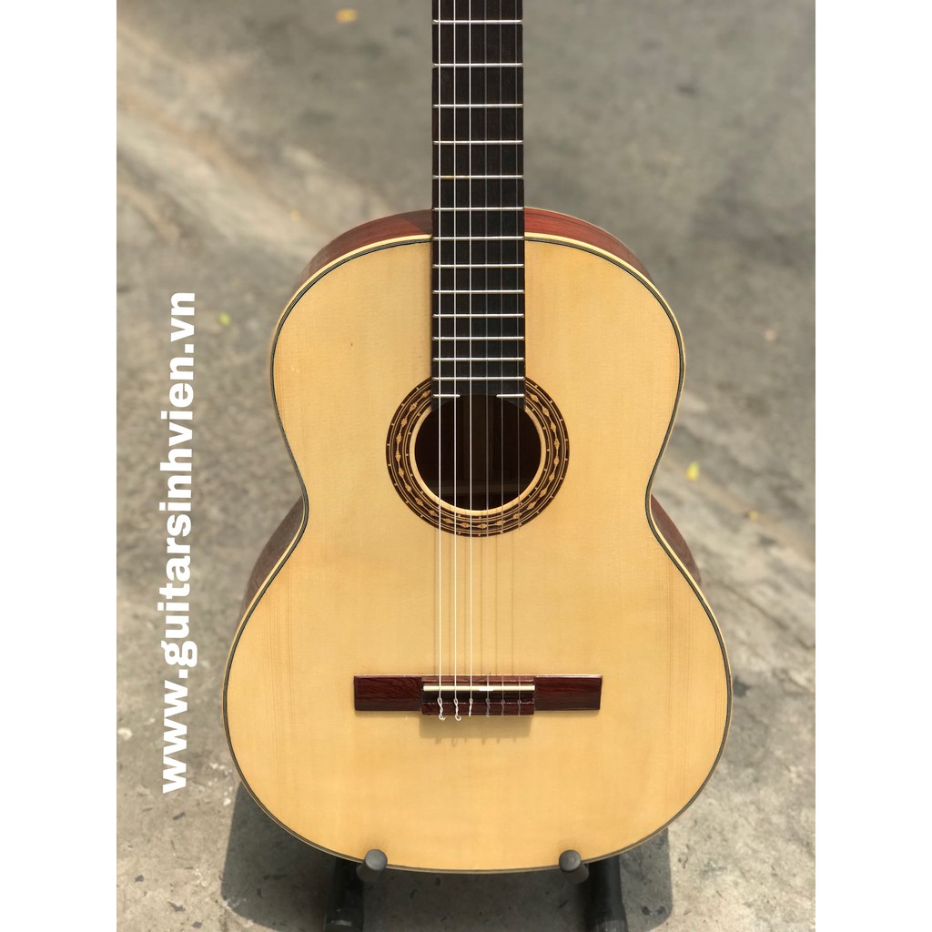 Guitar classic GỖ NGUYÊN TẤM CÓ TY CHỈNH CẦN SV-C2 _ đàn guitar classic gỗ thịt giá rẻ