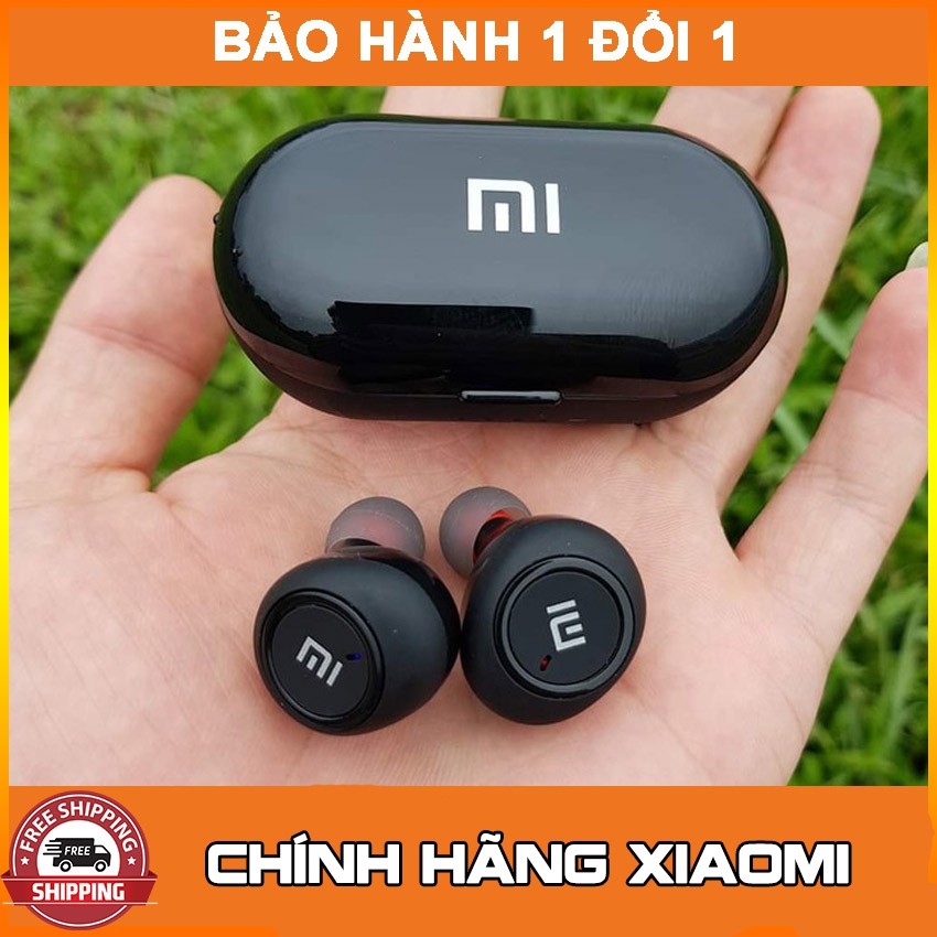 Tai Nghe Bluetooth AirDots Redmi2 Đen True Wireless Công Nghệ 5.0 Kèm Đốc Sạc ,Cảm Biến Tự Động Kết Nối