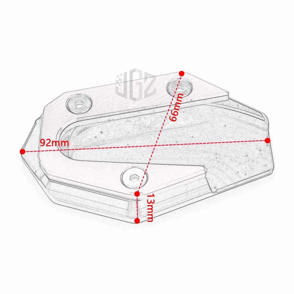 Đế Chân Chống CNC Mở Rộng Cho Xe Mô Tô YAMAHA YZF R3 R25 MT03 2013- 2017 2018