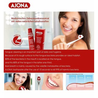 Kem đánh răng Ajona giảm cao răng, làm trắng răng , 25ml, Đức