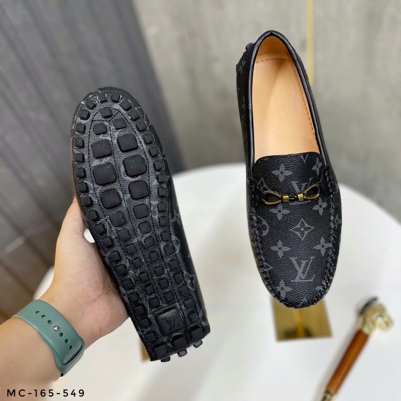 Giày lười nam LV siêu cấp - Da bò cao cấp  MC-165