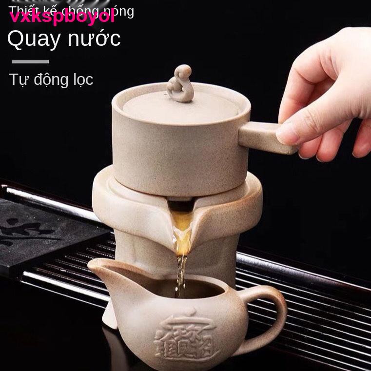 đồ ănMàu Tím Đất Sét Kung Fu Teacup Bộ Trà Đá Mài Nhà Lười Máy Pha Bán Tự Động Hoàn Toàn Biến Cả