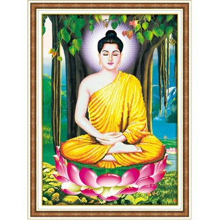 Tranh đá Phật Bổn Sư Thích Ca Mâu Ni LG1355 - kích thước: 59 * 80cm. (TRANH CHƯA LÀM)
