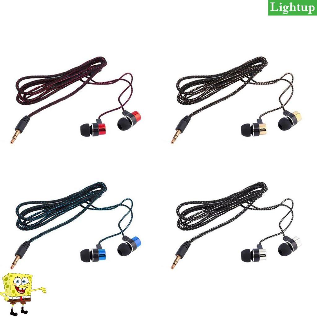 Tai nghe bện Dây siêu trầm trong tai Tai nghe âm thanh nổi Cách ly tiếng ồn