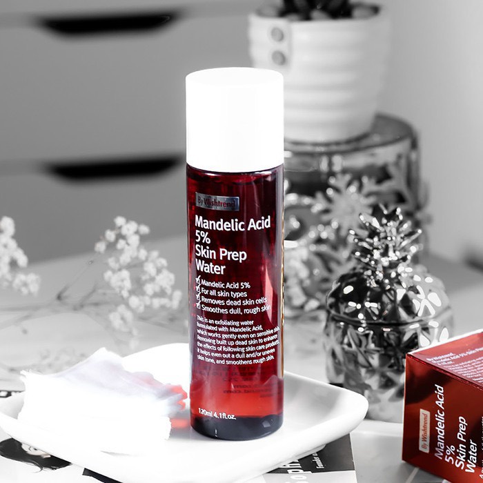 Nước hoa hồng tẩy da chết dịu nhẹ By Wishtrend Mandelic Acid 5% Skin Prep Water 120ml