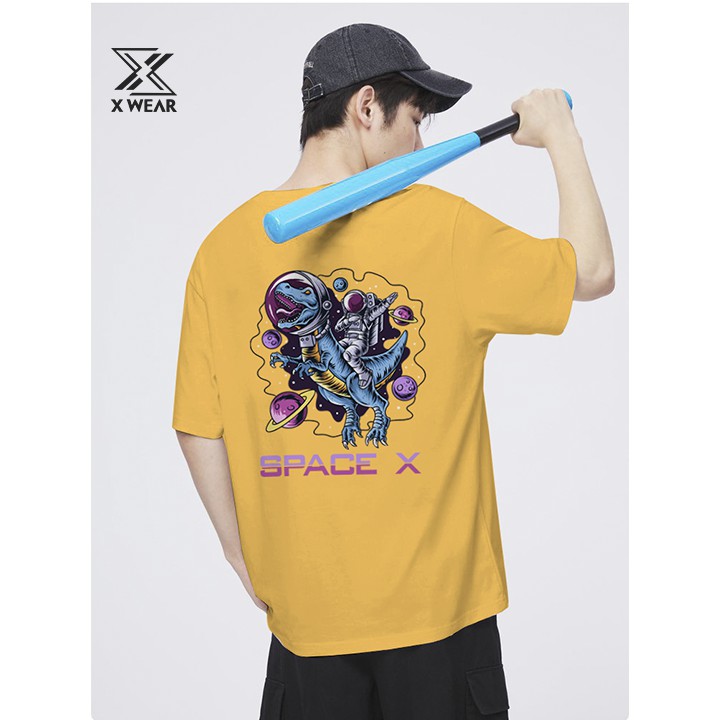 Áo thun Unisex nam nữ Dino Cartoon vải 100% cotton TS12