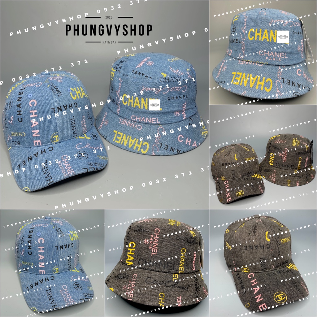 ( SALE )Mũ bucket VÀ nón lưỡi trai, set cặp đôi tình nhân- JEAN IN CHÀ EO- tai bèo vành unisex nam nữ