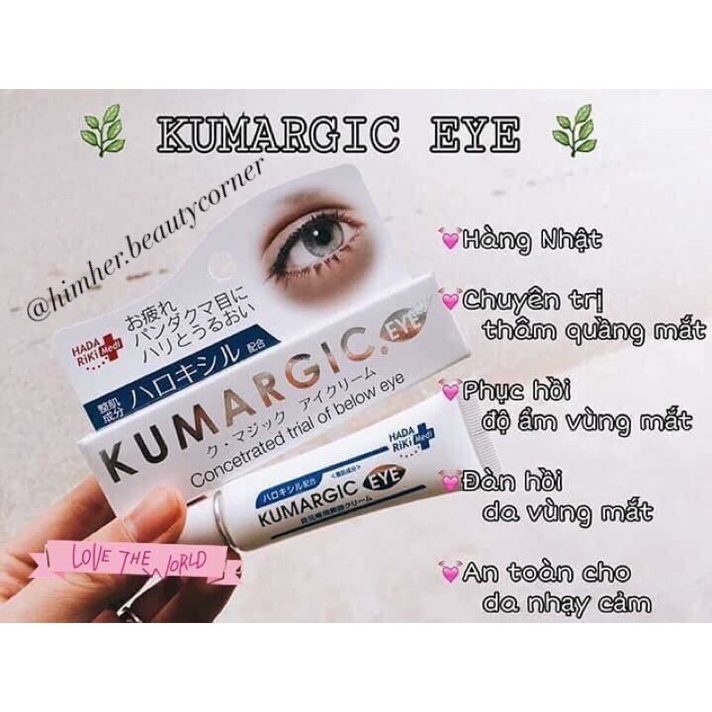 Kem trị quầng thâm Mắt KUMARGIC Eye