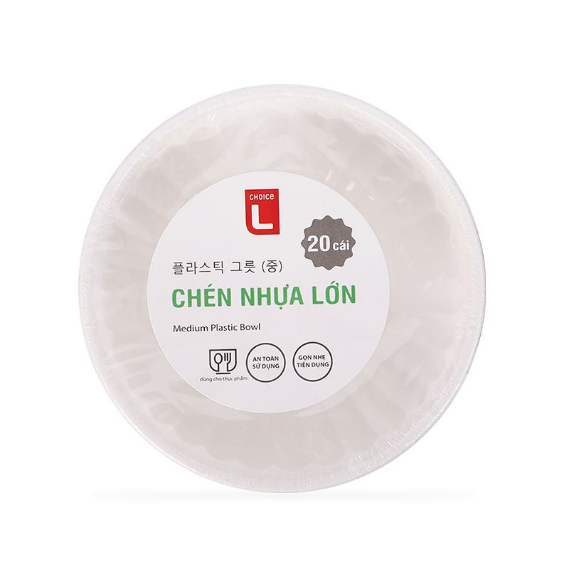 Bộ 20 Chén Nhựa Lớn Choice L / Bộ 20 Chén Nhựa Nhỏ Choice L