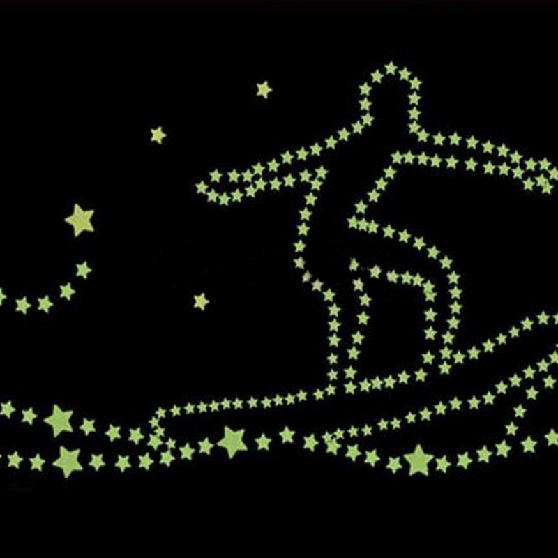 Bộ 100 sticker trang trí phòng ngủ hình ngôi sao