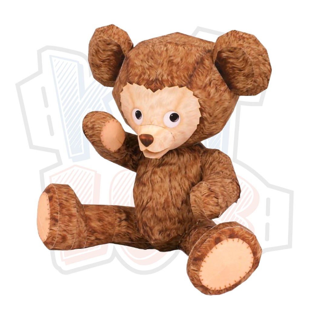 Mô hình giấy đồ chơi Gấu bông Teddy