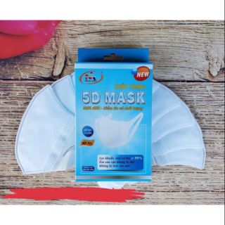 Hộp 10 cái khẩu trang 3D mềm mịn
