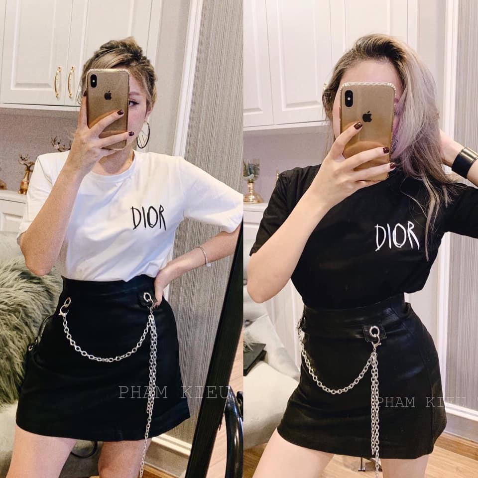 CHÂN VÁY DA KÈM DÂY XÍCH