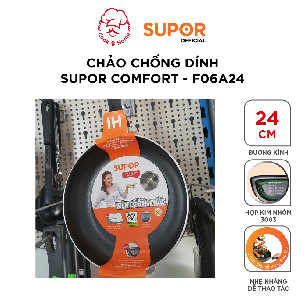 Chảo chống dính Supor Comfort F06A20 F06A22 F06A24 F06A26 F06A28 F06A30