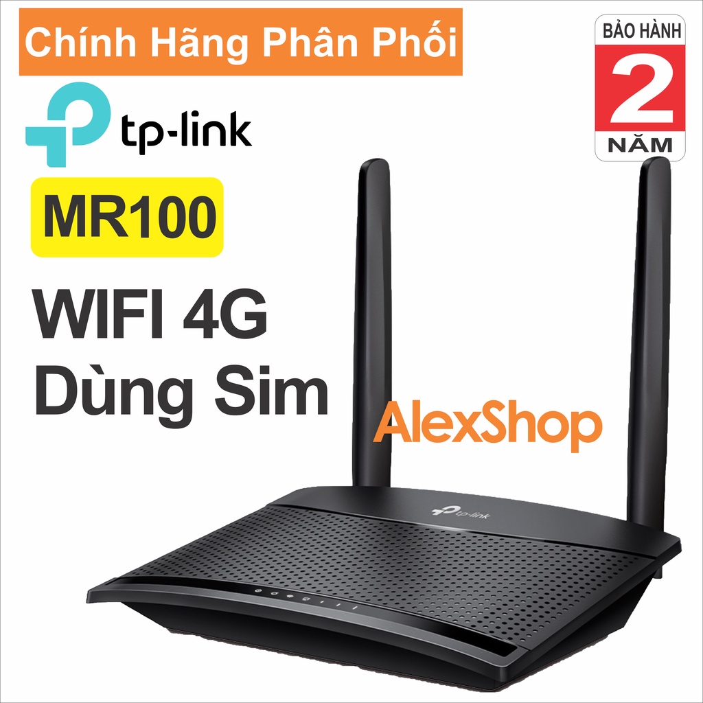 [Chính Hãng] TP-Link MR100 Phát WiFi 4G Chuẩn N Tốc Độ 300 Mbps