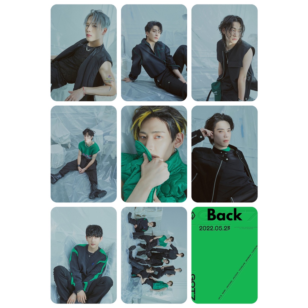 Set 8 card giấy bo góc ảnh nhóm GOT7 - GOT7 có nhiều mẫu chọn