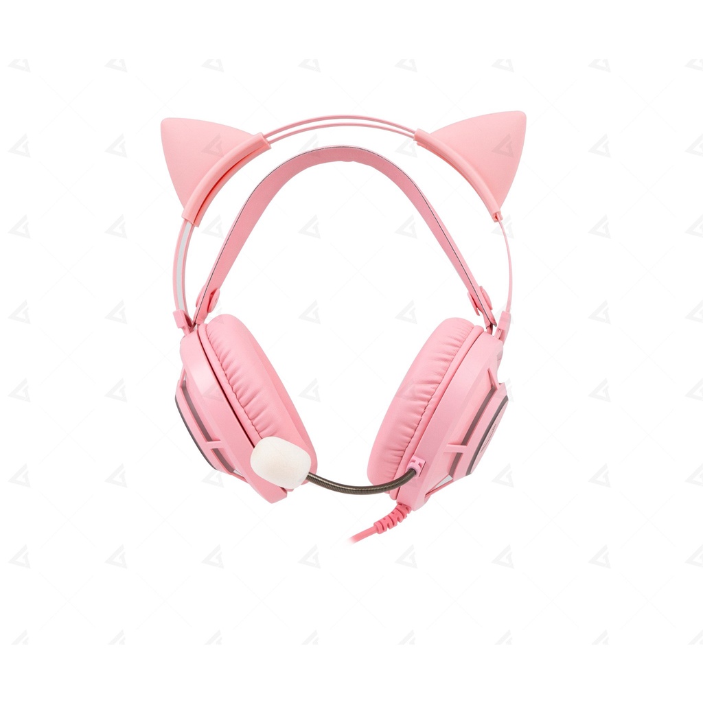 Tai nghe DareU EH469 7.1 RGB màu hồng và màu đen - Chính Hãng