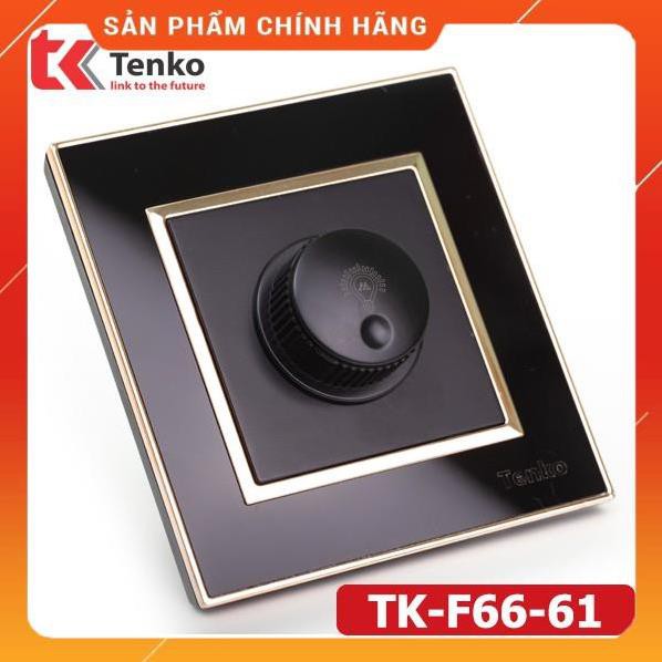 Full Bộ Công Tắc Ổ Cắm Đen Viền Vàng Cao Cấp Chính Hãng Tenko TK-F66 Cho Biệt Thự - Khách Sạn