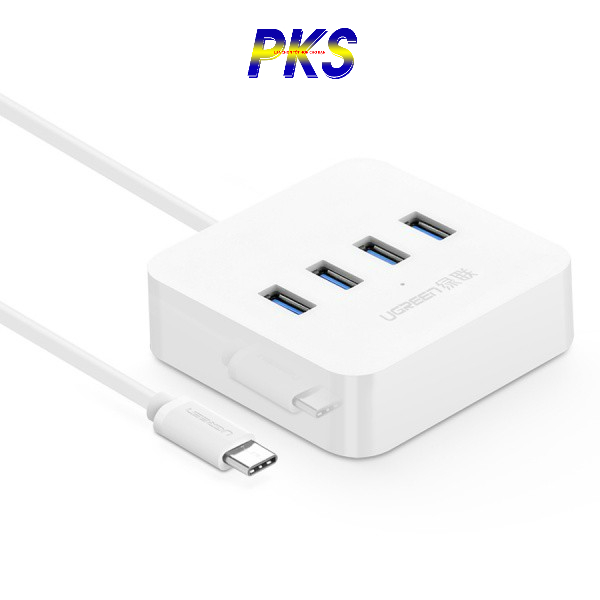 Hub USB 3.0, Bộ chia usb Type C sang 4 cổng USB 3.0 Ugreen 30316 - 30316