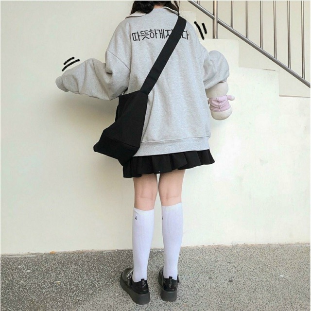 Áo khoác cardigan nỉ unisex Nút thêu trái tim nam nữ ulzzang Wind thu đông | BigBuy360 - bigbuy360.vn
