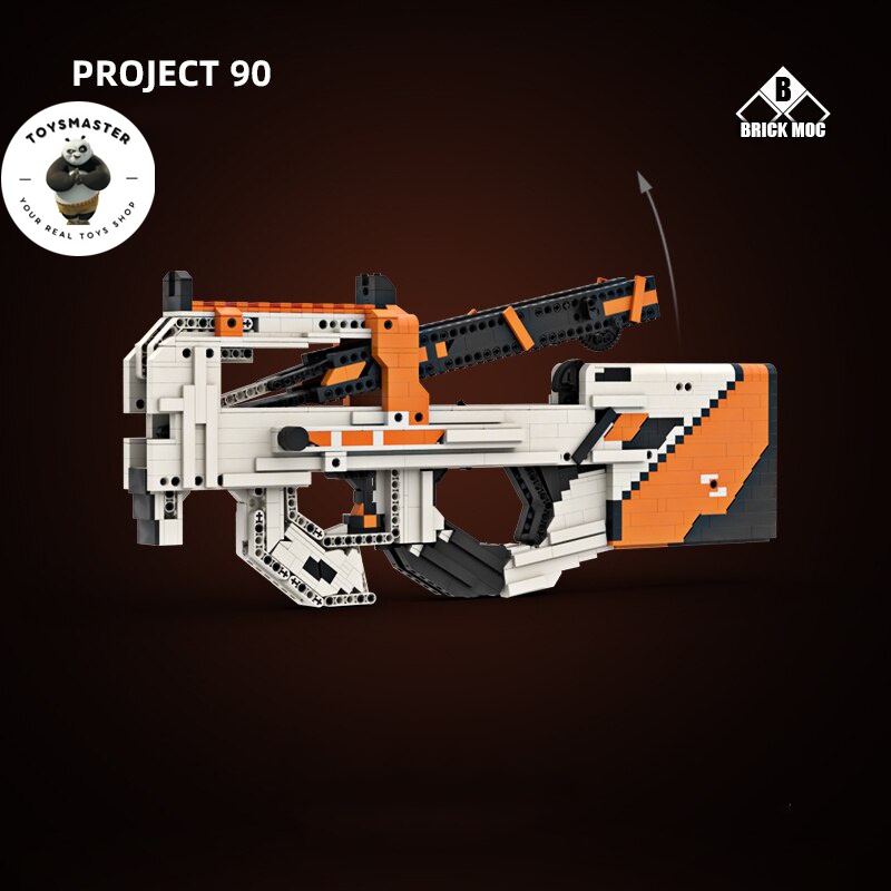 Đồ Chơi Lắp Ráp Kiểu LEGO Súng Mô Hình PUBG P90 Asiimov Với 900+ Mảnh Ghép, Bản Thiết Kế Tiêu Chuẩn Tỉ Lệ 1:1 Kevin 183