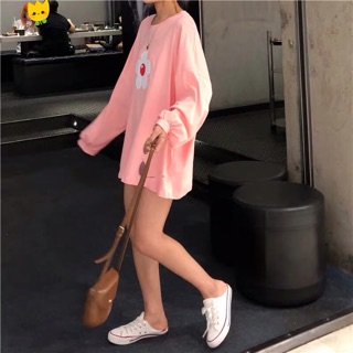 Áo thun dài tay kiểu oversize