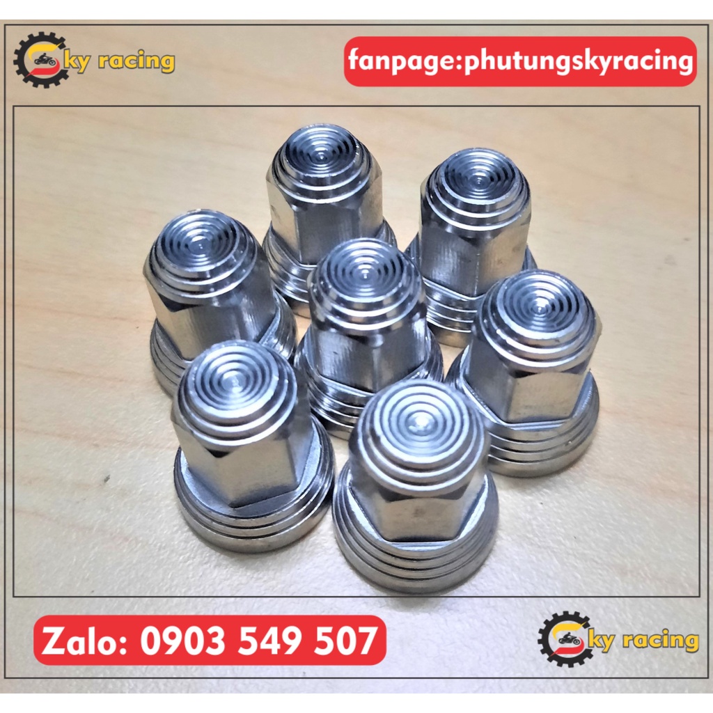 Tán INOX 304 gắn cốt gấp cho xe DR W