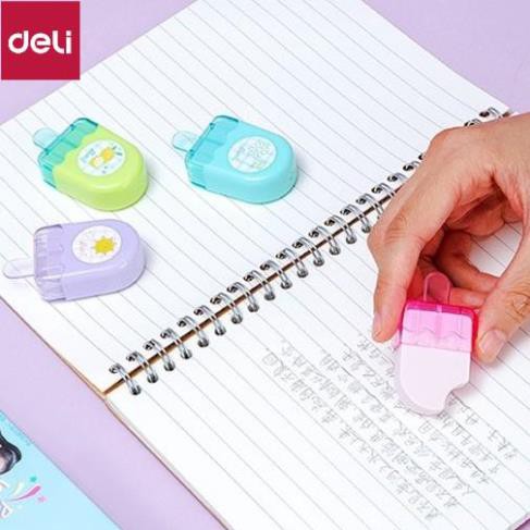 Gôm tẩy màu Deli hình que kem - 1 chiếc - 71122 [Deli]