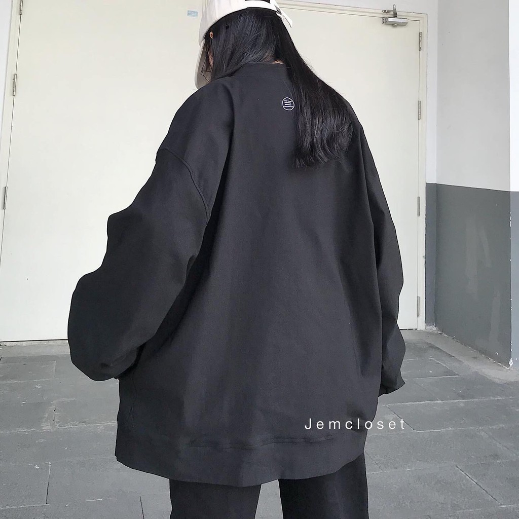 Áo Khoác Nữ Jacket JEM CLOSET Form Rộng Áo Khoác Ngoài Tay Dài Chất Kaki Thun Thiết Kế Màu Basic Dễ Phối Đồ ONMO 1752