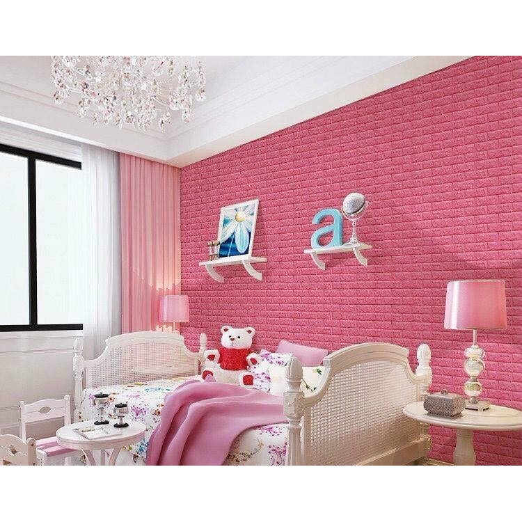 Xốp dán tường - Miếng xốp dán tường 3D giả gạch khổ lớn