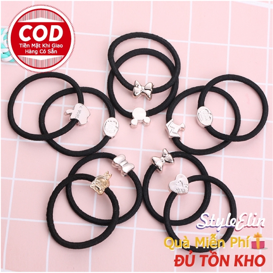 Dây buộc tóc đàn hồi phong cách Hàn Quốc