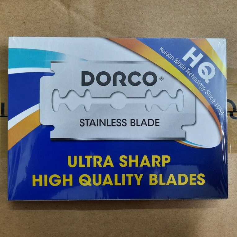 Lưỡi lam cạo tóc, cạo râu Dorco 10 hộp/ Vỉ