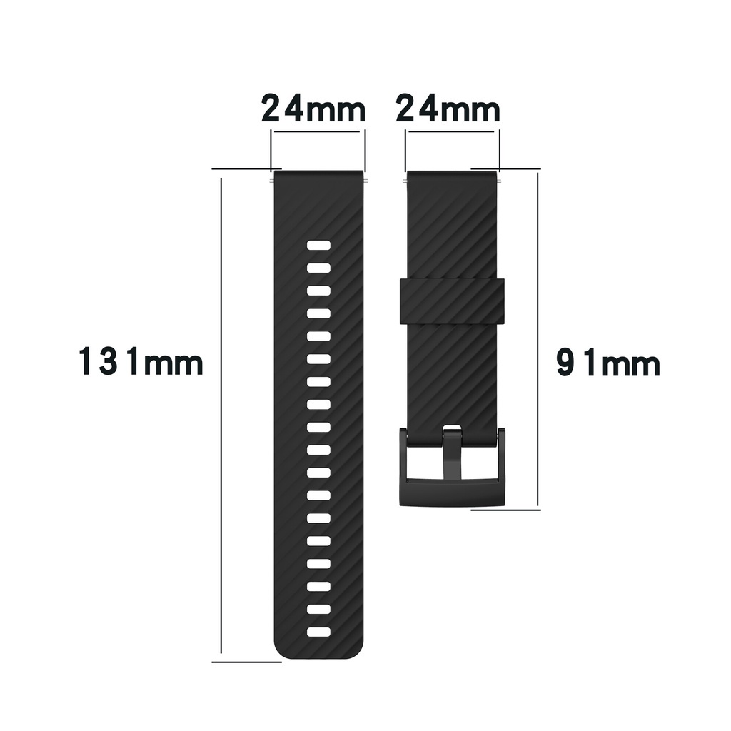 Dây đeo silicon 24mm cho đồng hồ Suunto 9/ Suunto 7/ Suunto9 Baro/ D5/ Spartan tùy chọn màu sắc