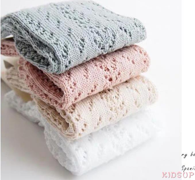 Vớ cotton đính nơ xinh xắn cho bé gái