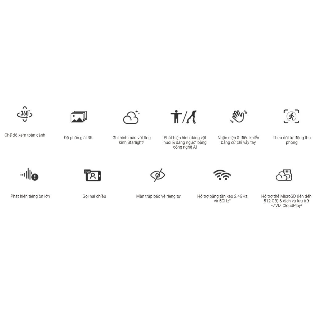 Camera Wifi Ezviz H6 3K