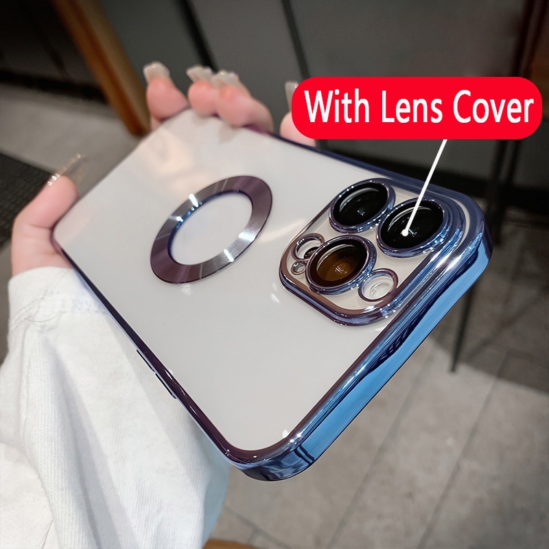 Ốp Điện Thoại Silicon Mềm Cao Cấp Trong Suốt Chống Sốc Bảo Vệ Lens Cho iPhone 12 13 Pro Max