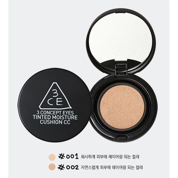 CC CUSHION TRANG ĐIỂM 3CE TINTED MOISTUR CHÍNH HÃNG KÈM LÕI THAY THẾ