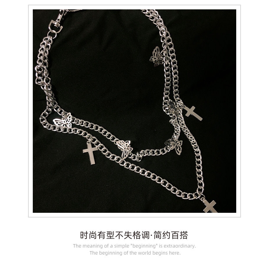 Chuỗi Dây Xích Kim Loại 22353 Đeo Thắt Lưng Phong Cách Punk