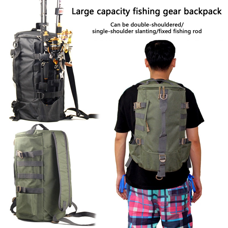 QQ Ba Lô Đựng Đồ Câu Cá Chống Thấm Nước Đeo Hông Tiện Lợi